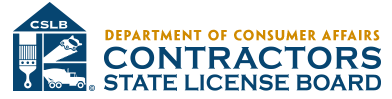 Departent of consumer affairs contractors state license board